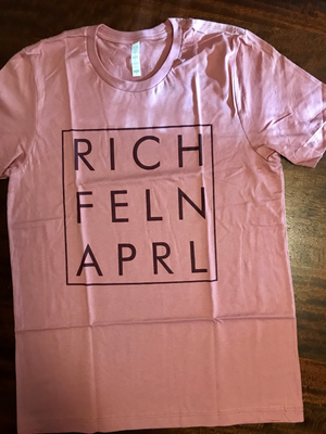 RICH FELON APPAREL MAUVE/MAROON SQUARE TEE